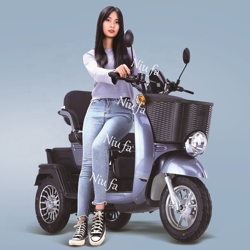 Niufa Electric Mobility Handicapped Electric Scooter 3 Wheel for Adults