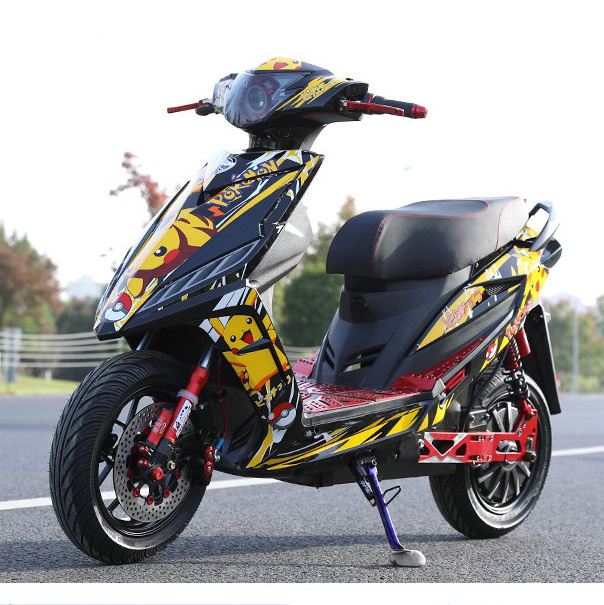 2 Wheels Adult Electric Racing Motorcycle Fast Speed Sports Motorbike 72V 1800W