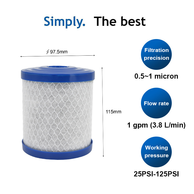 RS-1SG filter cartridge, carbon filter cartridge for Seagul* IV water filter systems