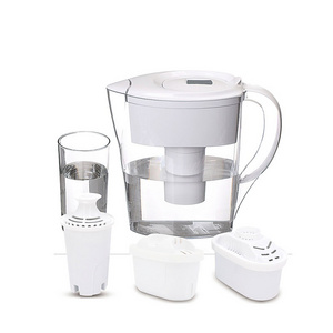 New design water filter pitcher household filter jug purifier activated carbon replaceable cartridge