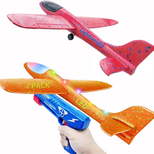 Airplane Launcher Toys Foam Catapult Glider Plane with Launcher Airplane Toy for Birthday Gifts Hand Throw Flying plane