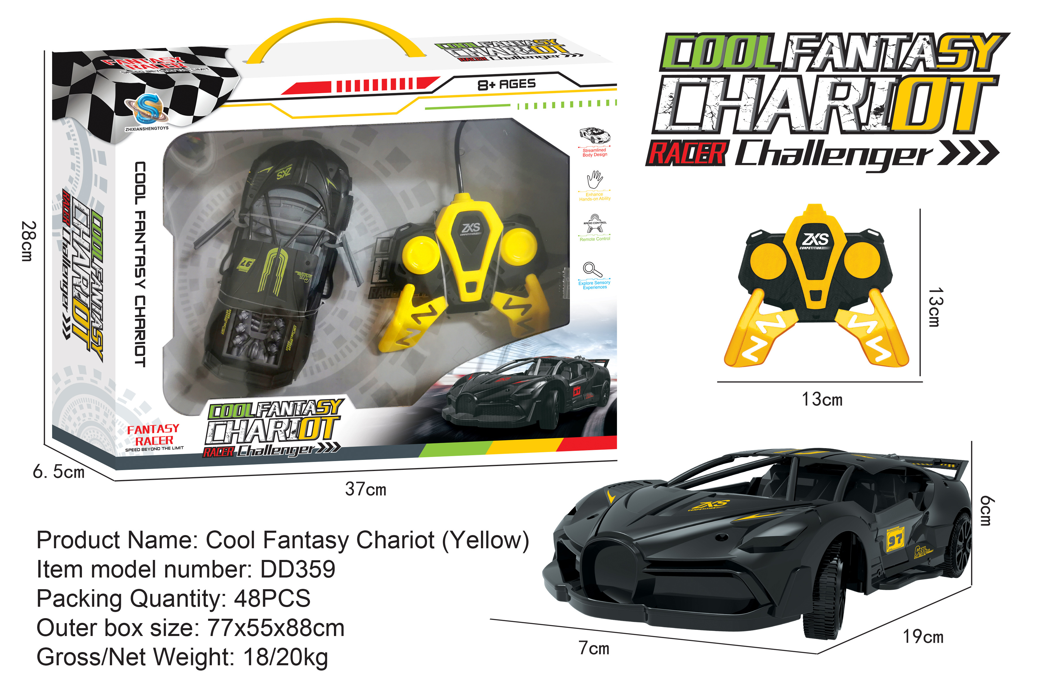 New arrival 2 channels RC model car with door opened radio control toy cars