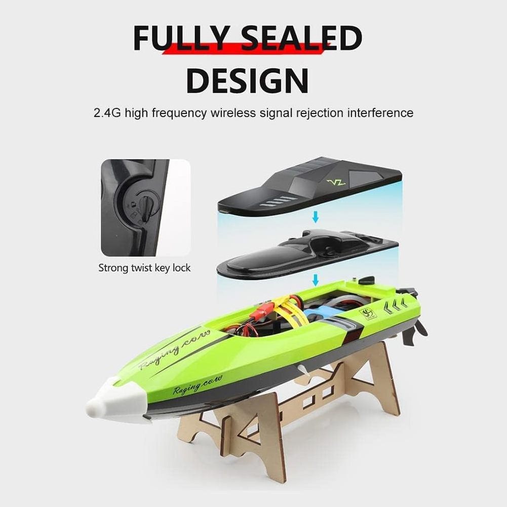 2.4G 25kM/H Electric High Speed RC Racing Boats Model Toy For Pools Lakes Automatically 180 Degree Flipping