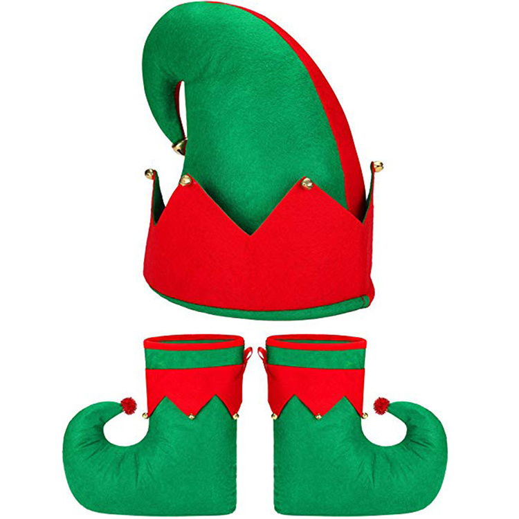 Christmas hat with bell for both adult and children xmas party hat Santa elf hat