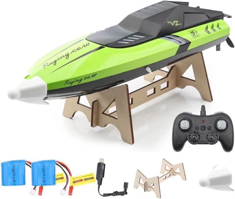 2.4G 25kM/H Electric High Speed RC Racing Boats Model Toy For Pools Lakes Automatically 180 Degree Flipping