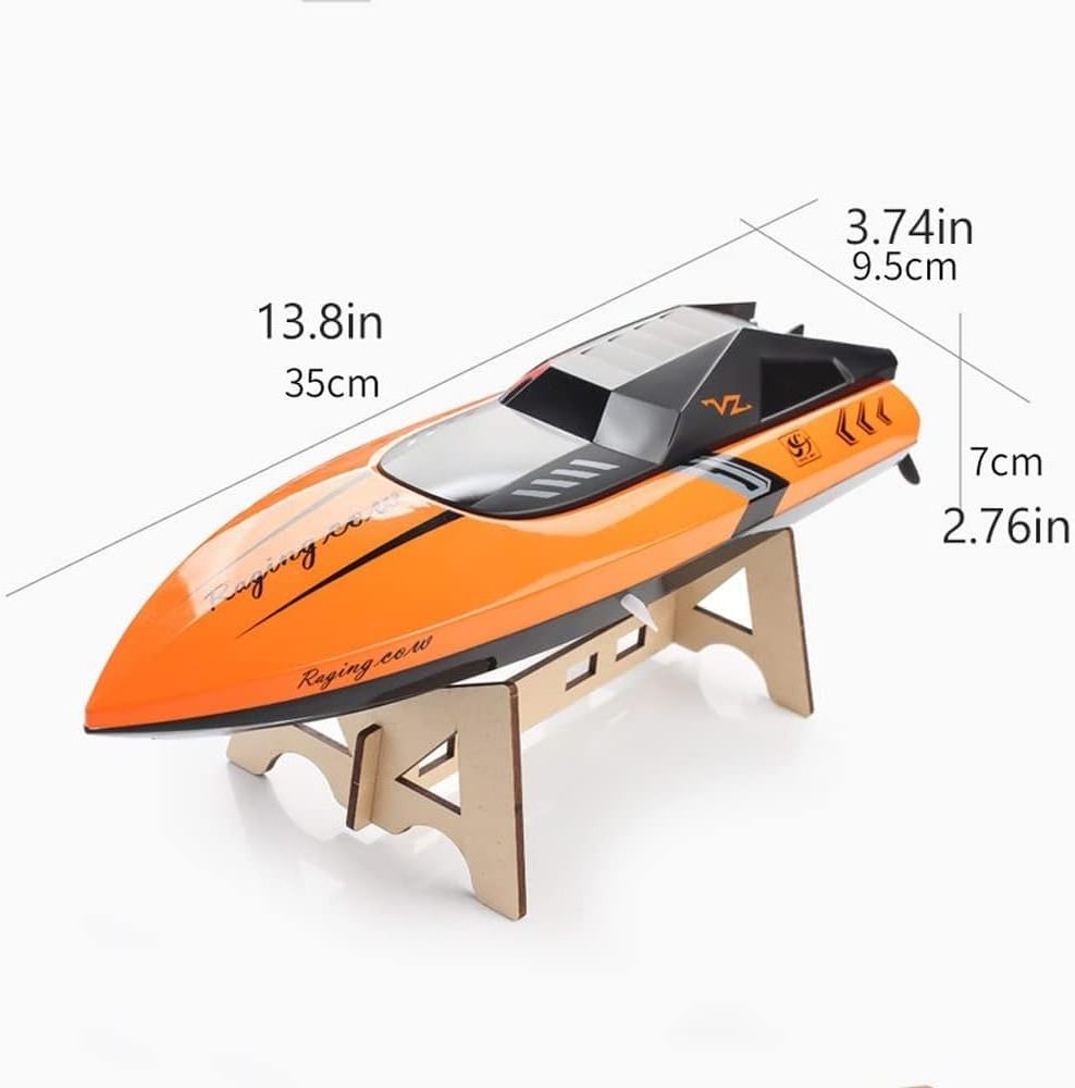 2.4G 25kM/H Electric High Speed RC Racing Boats Model Toy For Pools Lakes Automatically 180 Degree Flipping