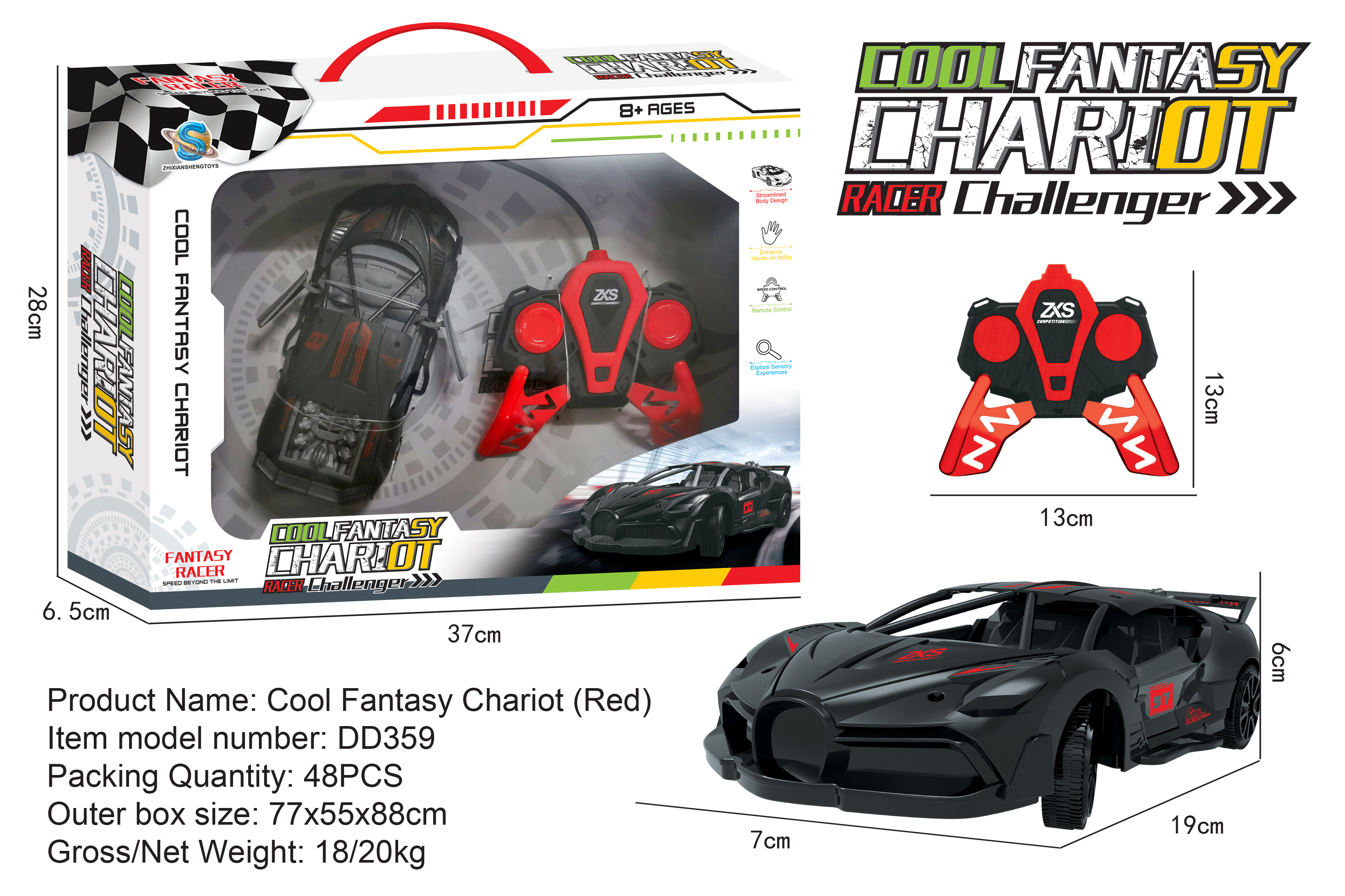 New arrival 2 channels RC model car with door opened radio control toy cars