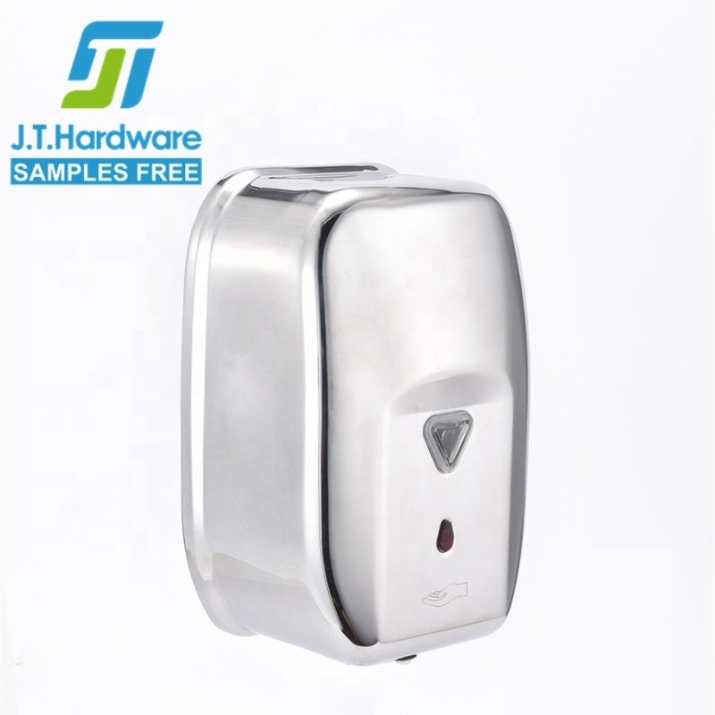 CE Wall mount 304 stainless steel hand free touchless motion sensor automatic hand sanitizer dispenser