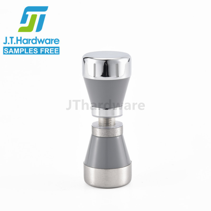 Hot sale bathroom fittings plastic embedded brushed and polish brass shower room glass door knob