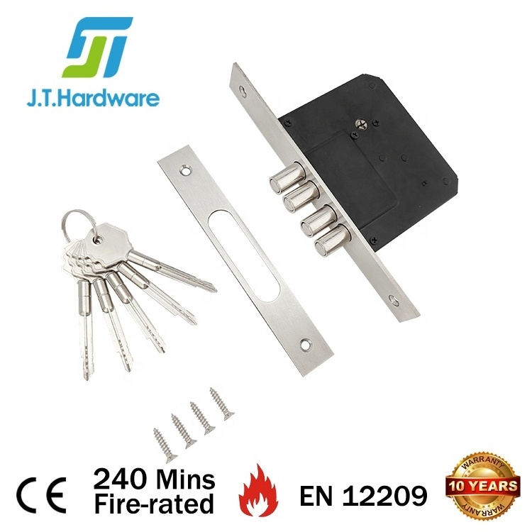 Cross Key Dead Lock 4 Bolts Chapa Cerradura 4 Bulones Llave Alta Seguridad