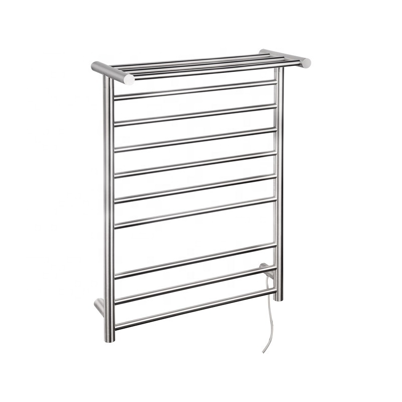 Wall mounted all square tube 304 stainless steel towel warmer electric heated towel rail