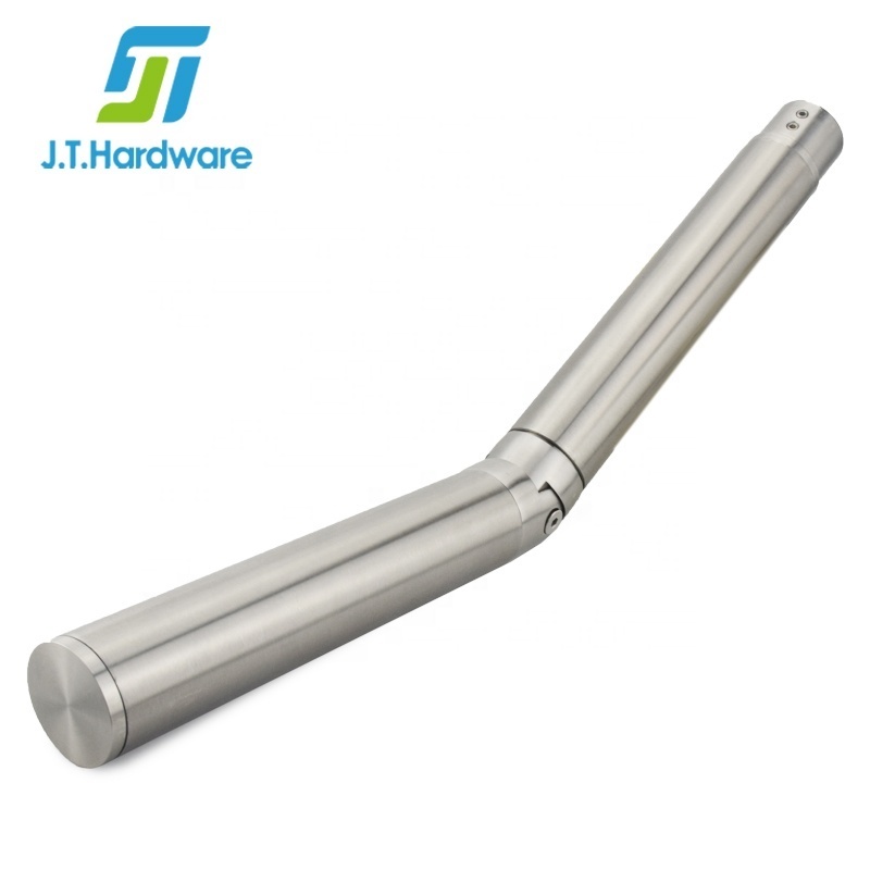 Balustrades CR L Extruded 304 316 Stainless Steel Satin finish Cap Rails Round Groove Slot Pipe