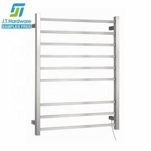 Wall mounted all square tube 304 stainless steel towel warmer electric heated towel rail