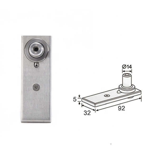 Stainless Steel 304 Glass Patch Fitting Swing Door Adjustable Pivot