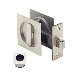 Bathroom Square Cavity Passage Double Turn Privacy Hook Sliding Pocket Door Lock