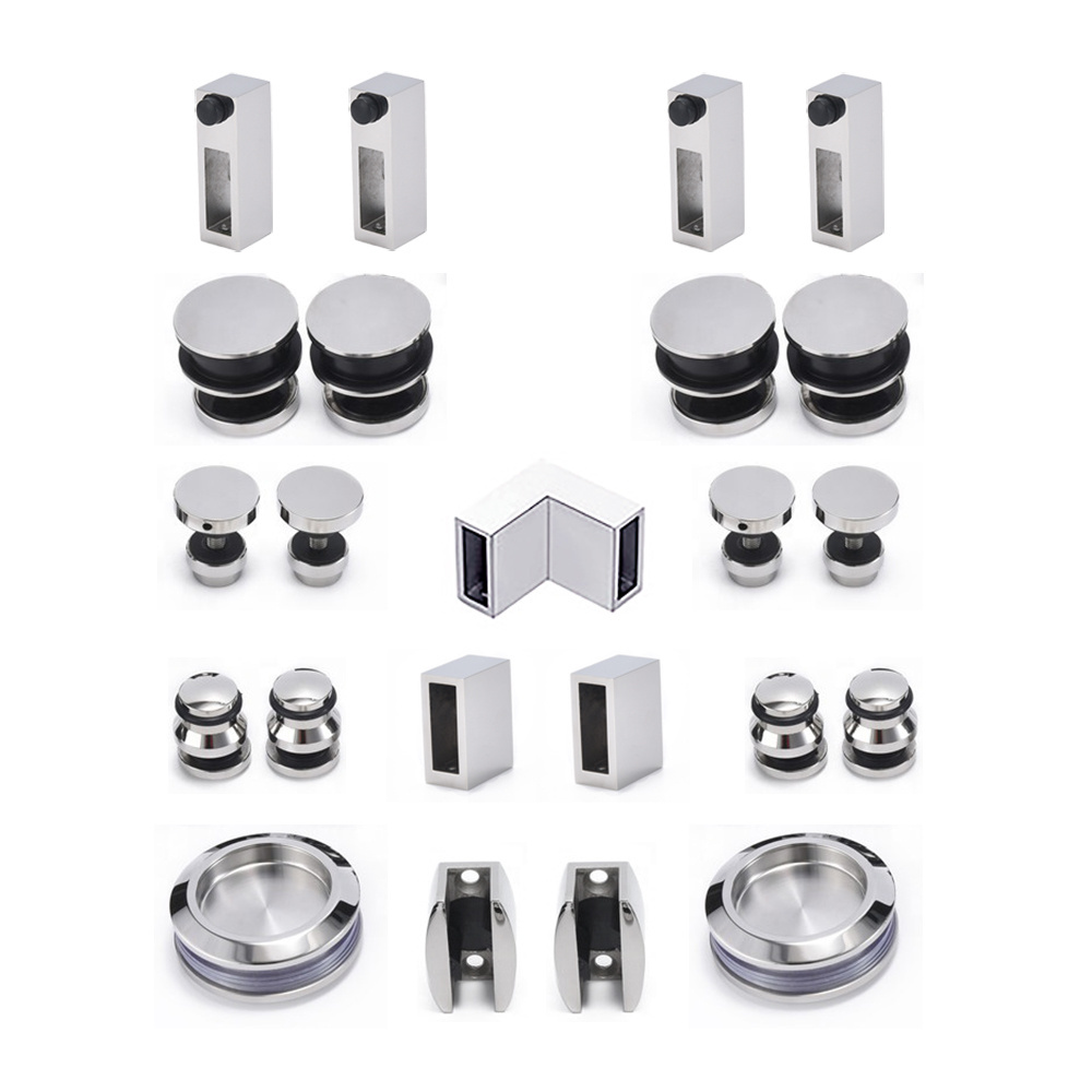 90 Degree Corner Shower Room System Glass Sliding Door Fittings Shower Sliding Door Accessory Kit