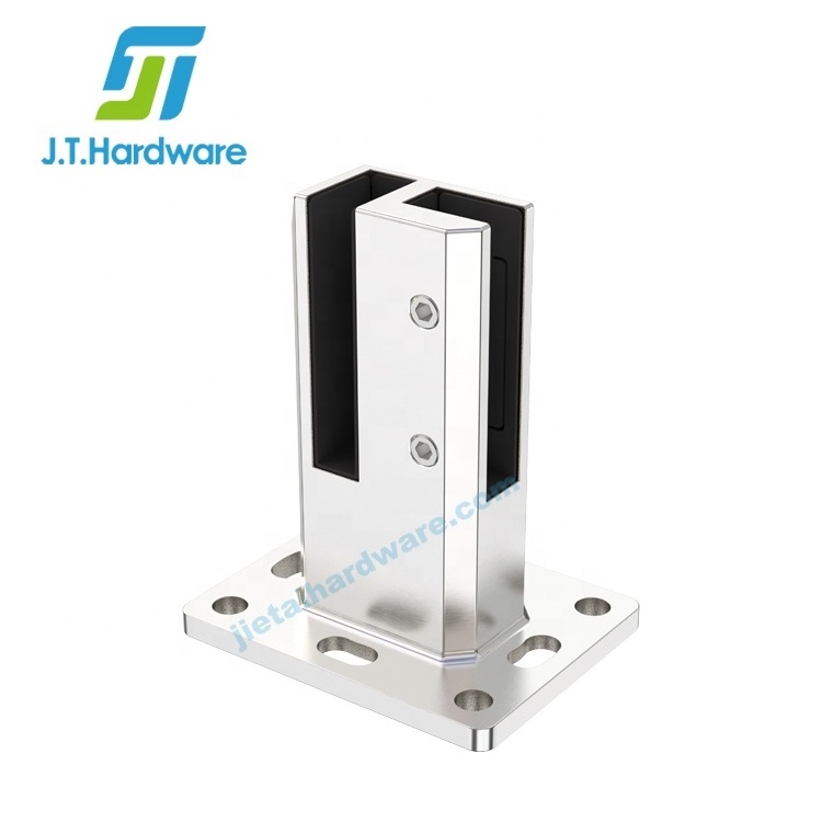 Heavy Duty 180 Degree Double Side 2205 Floor Mounted Square Railing Pool Fence Glass Spigot