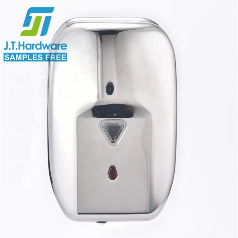 CE Wall mount 304 stainless steel hand free touchless motion sensor automatic hand sanitizer dispenser