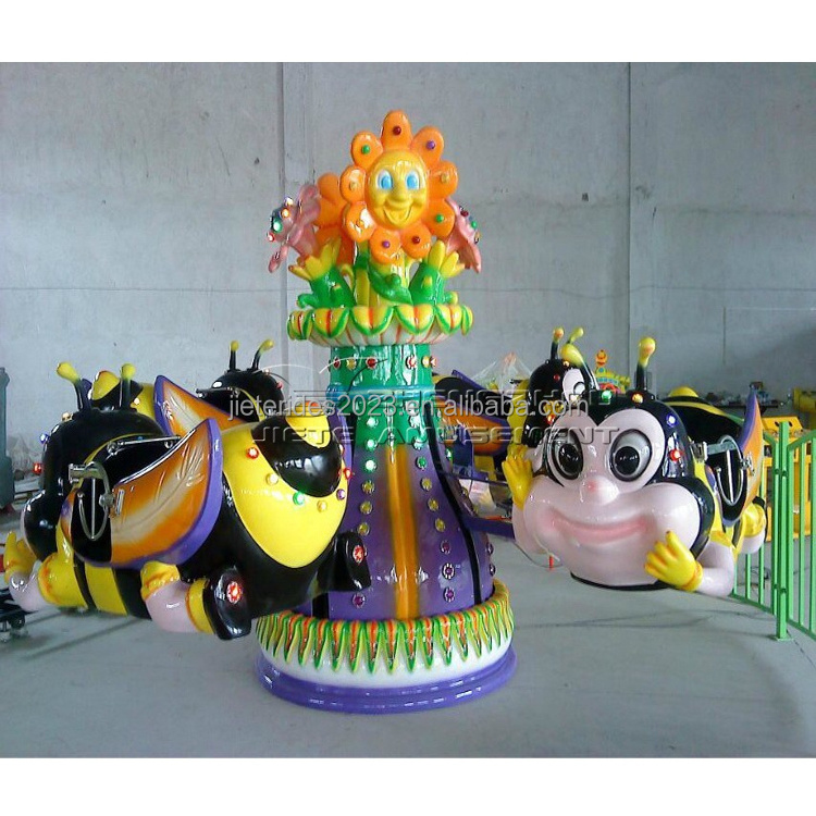 small kiddie amusement park rides attraction fun battery operated kiddie swing flying rides Kids Bee Ride for sale