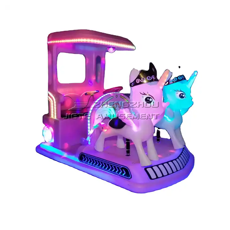 Children games center unicorn electric kids bumper car animal unicorn ride on bumper car for sales