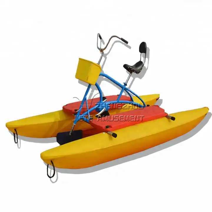 Manufacturing Company Sale Pedal Boats Floating Water Bike pontoon catamaran