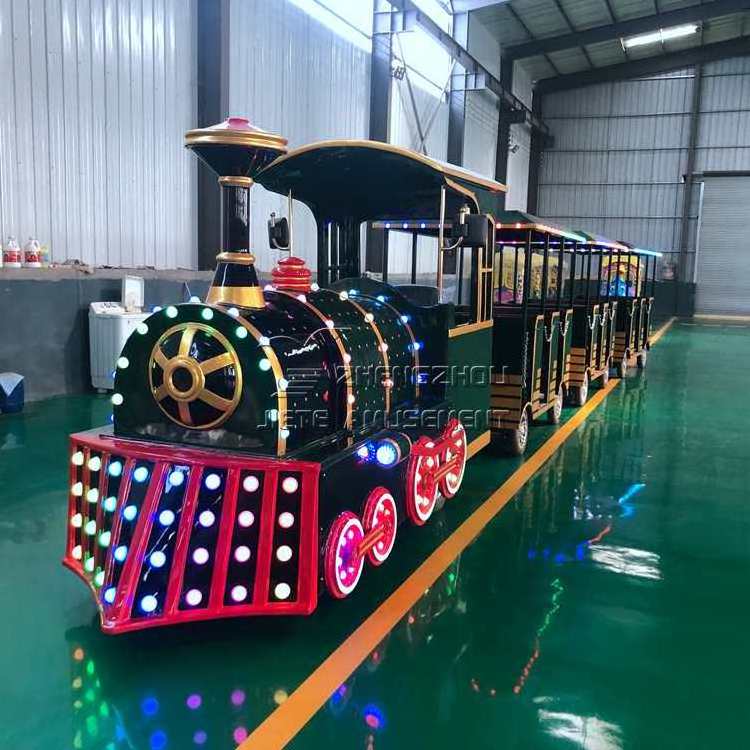 Hot Sale Outdoor Amusement Park Tourist Sightseeing Trackless Train Electric Train Kiddie Ride For Sale