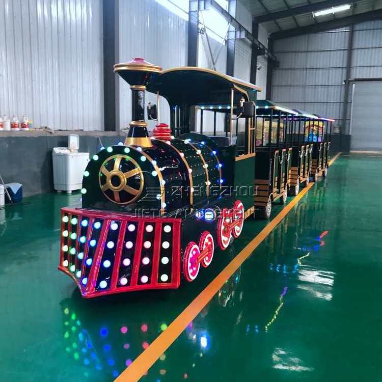 Hot Sale Outdoor Amusement Park Tourist Sightseeing Trackless Train Electric Train Kiddie Ride For Sale