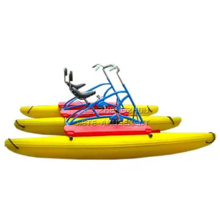 Manufacturing Company Sale Pedal Boats Floating Water Bike pontoon catamaran