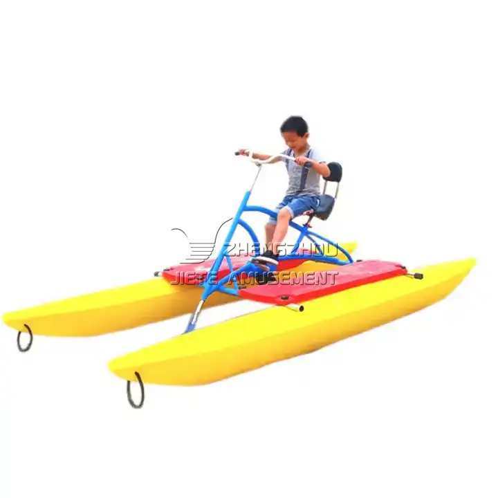 Manufacturing Company Sale Pedal Boats Floating Water Bike pontoon catamaran