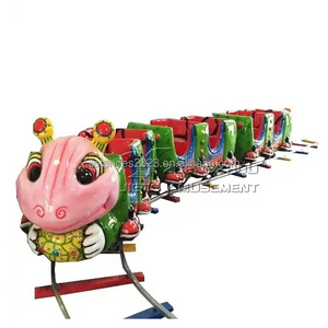 Amusement Rides kiddie games ant theme mini track train for sale ant/ worm track train hot in Nigeria Kenya South Africa