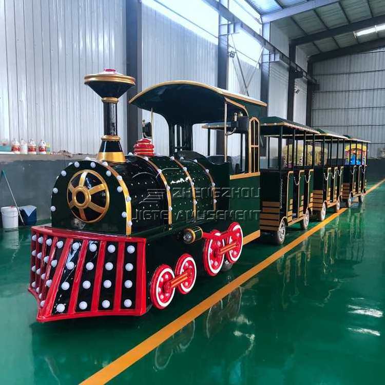 Hot Sale Outdoor Amusement Park Tourist Sightseeing Trackless Train Electric Train Kiddie Ride For Sale