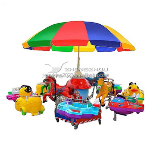 Kids Rotating Carousel Coin Operated Kiddie Rides Game Machine