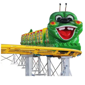 2323 hot amusement ride Kids cheap worm slide small train mini roller coaster for sale