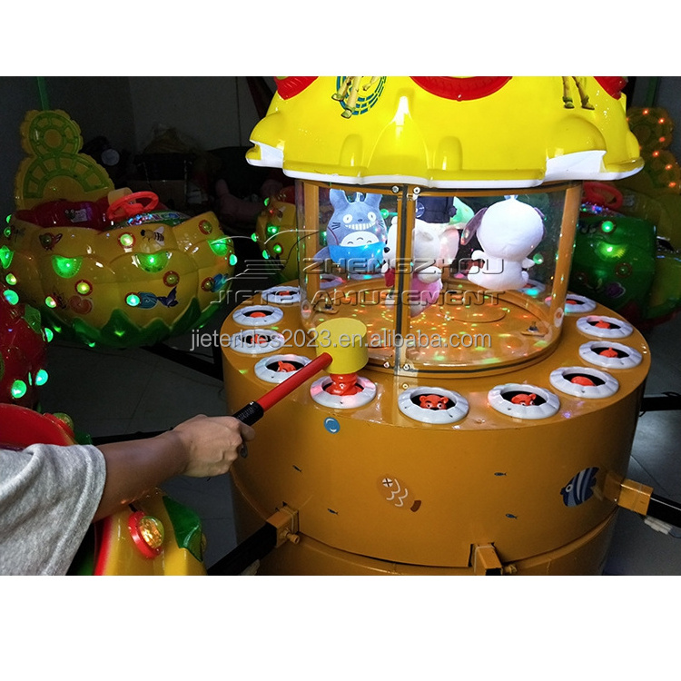 Kids Rotating Carousel Coin Operated Kiddie Rides Game Machine