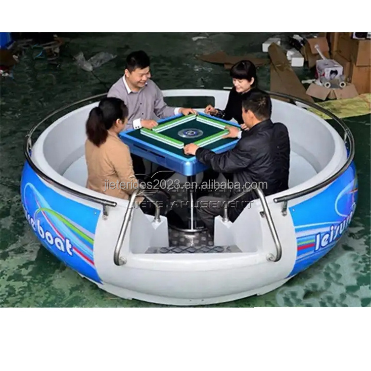 Water hotel family party 6 seats 8 seats electric lldpe bbq donut leisure boat for sale