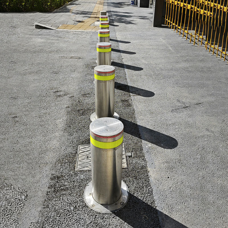 Good Quality In-ground Bollard Driveway Residential Automatic Bollard Hydraulic Rising Bollards For Road Security