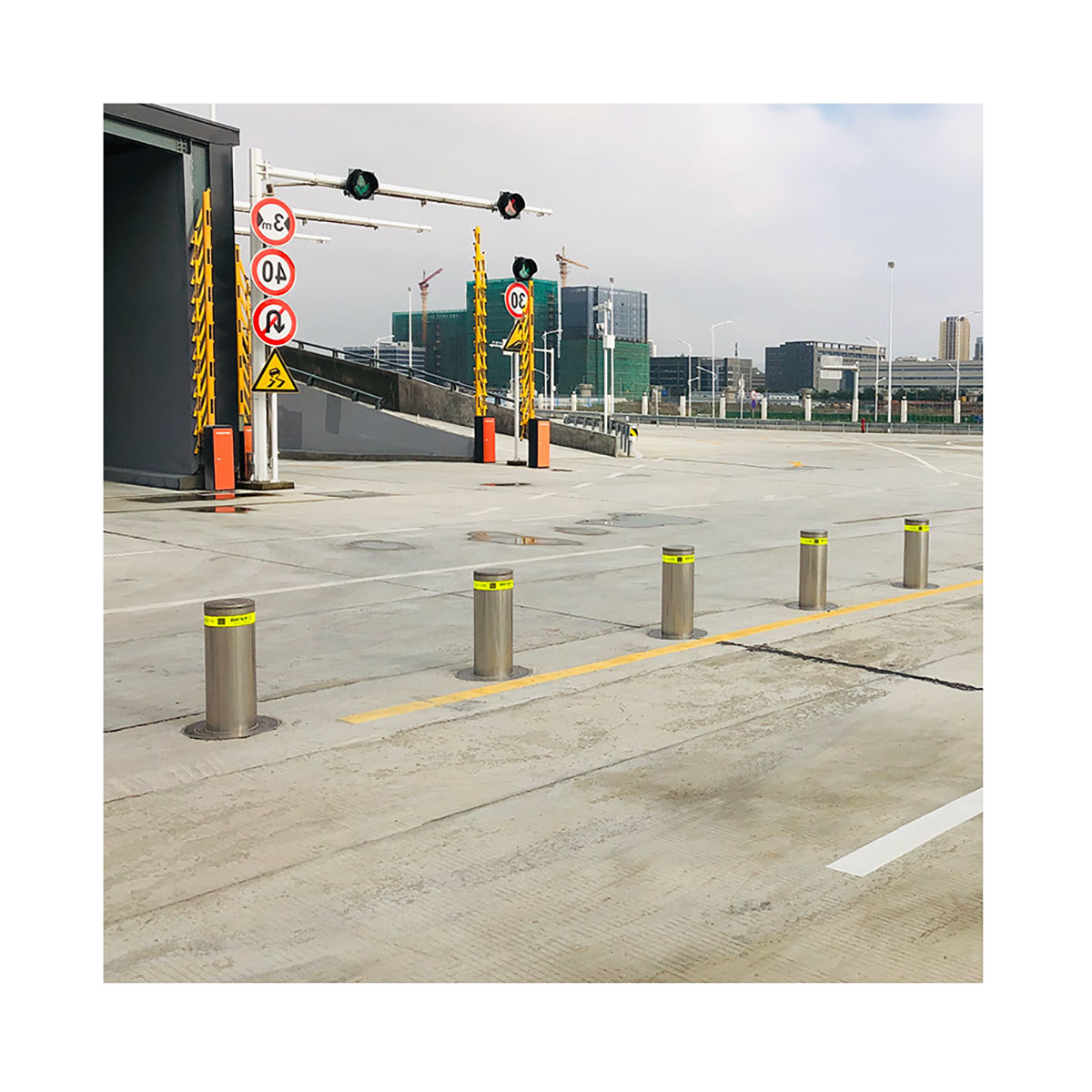 Driveway Security Bollards Economic Anti-terrorist Rising Bollards Telescopic Retractable Bollard