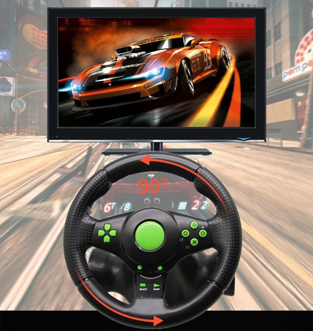 New Design Video Game Racing Steering Wheel for PS4 PS3 PC SWITCH System with fast delivery