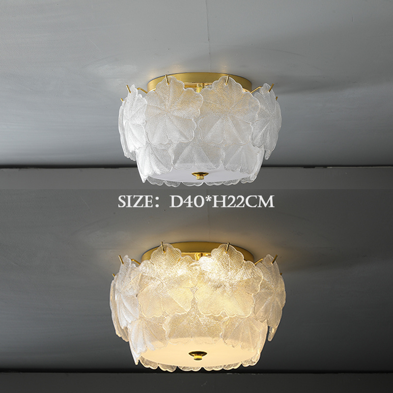 Modern Cream Style Design Lighting Fixtures Circular Indoor Crystal Ceiling Lights