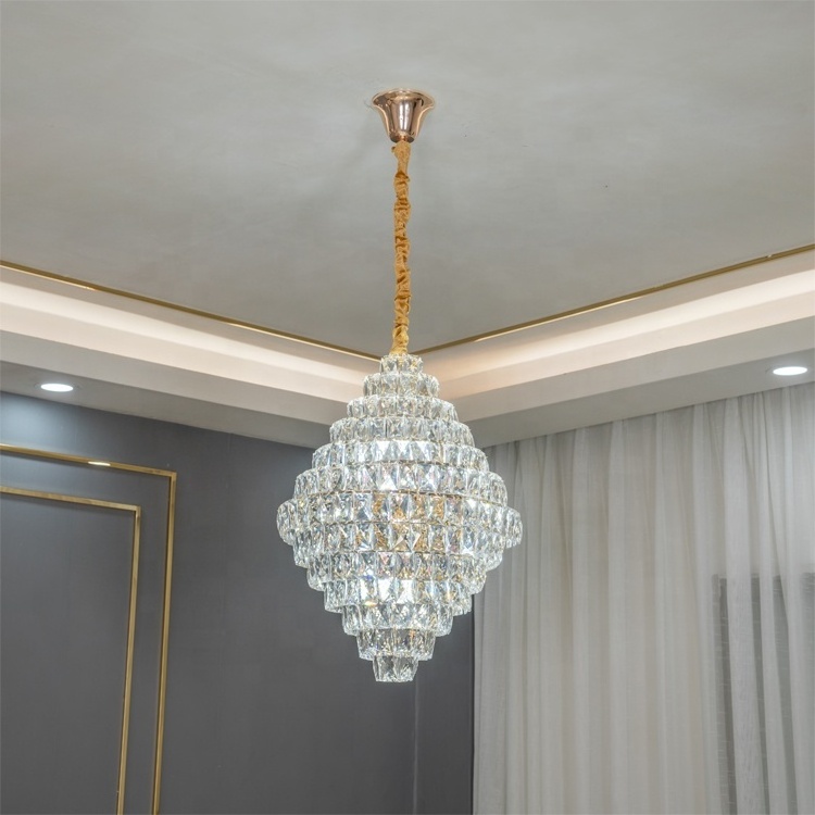 Modern light luxury gold small pendant light indoor LED decorative lamps and lanterns crystal chandelier