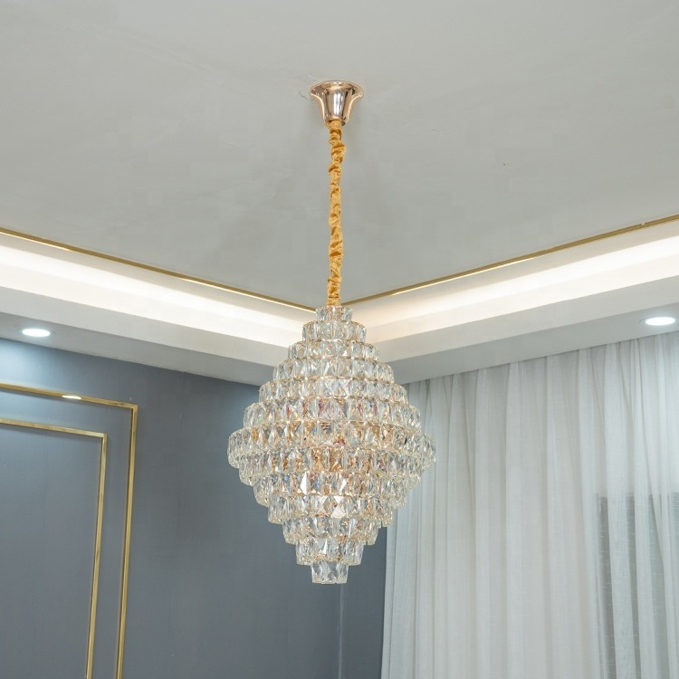 Modern light luxury gold small pendant light indoor LED decorative lamps and lanterns crystal chandelier