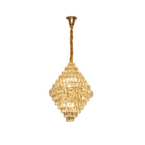 Modern light luxury gold small pendant light indoor LED decorative lamps and lanterns crystal chandelier