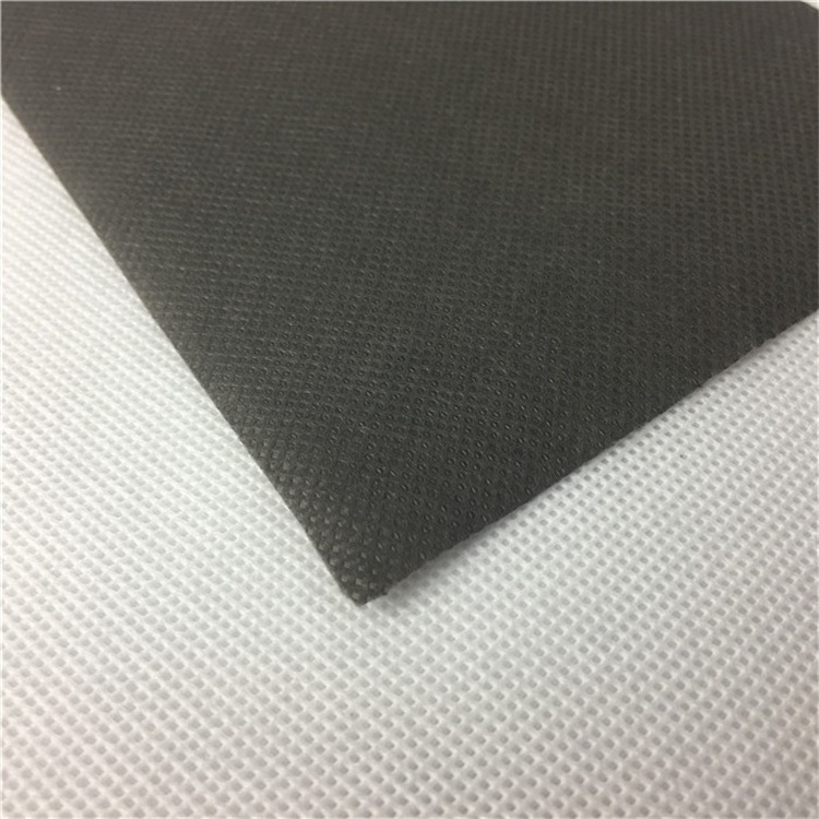 Customized 20gms, 120gms Black 100% Polyester Fabric Spunbonded PET Nonwoven Fabric for Dress Cover