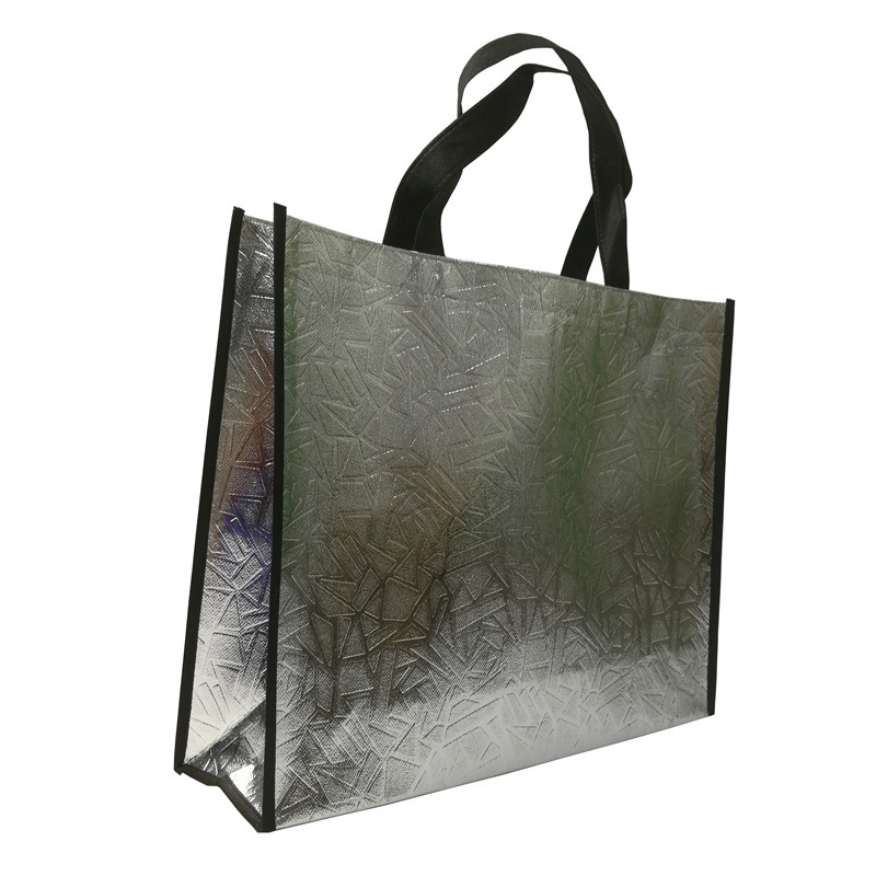 Reusable PP Laminated Non woven Tote Bags PE Film