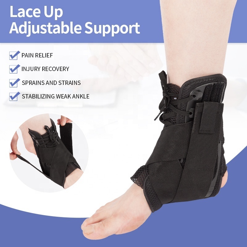 Breathable Elastic ankle splint Foot Drop Orthotic Brace Adjustable Elastic Ankle Support heel brace for heel pain