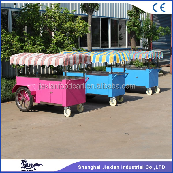 JX-IC160 Shanghai Jiexian food street french fries kiosk cart for sale