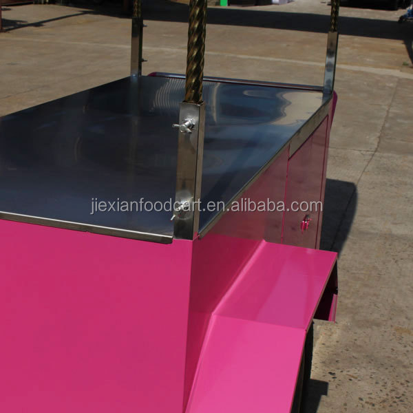 JX-IC160 Shanghai Jiexian food street french fries kiosk cart for sale