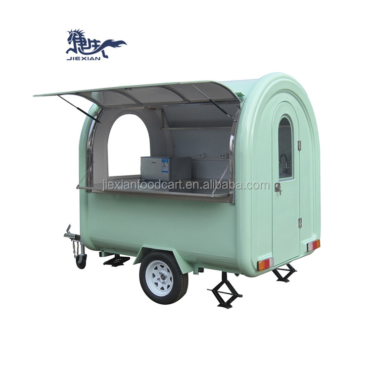 JX-FR220B Outdoor Mobile coffee cart/food truck/food concession trailer for sale