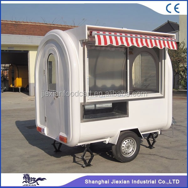 JX-FR220H Outdoor offroad camper trailer mobile kitchen truck for sale bike food cart with awning