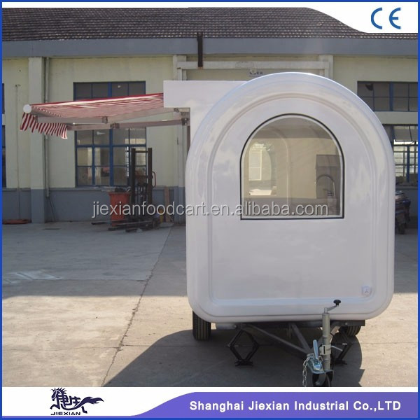 JX-FR220H Outdoor offroad camper trailer mobile kitchen truck for sale bike food cart with awning